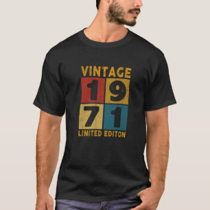 Camiseta Nascer Vintage Em 1971, 51Ruas, Homens De Decoraçã