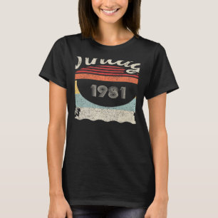 Camiseta Nascer Vintage Em 1981 41ruas De Nascimento Aos 41