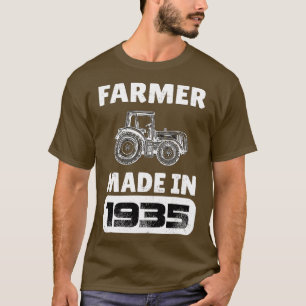 Camiseta Nascer Vintage Farmer Em 1935, Pais De 88 Anos D