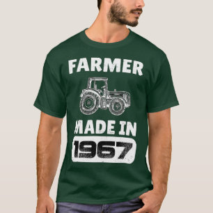 Camiseta Nascer Vintage Farmer Em 1967, 56 Anos, Pais D
