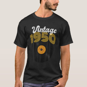 Camiseta Nascer Vintage Feita 1950 Aniversário - Registro