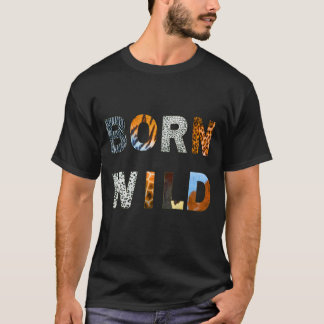 Camiseta Nascer Wild T-Shirt, uma impressão de animal diver