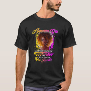 Camiseta Nascer Womens Aquarius Em 20 De Fevereiro