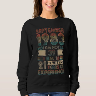 Camiseta Nasceres De Setembro De 1983 39º Aniversário Feito