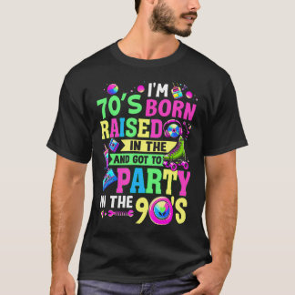 Camiseta Nasci nos anos 70, Criei-me nos 80 e Fui às Festas