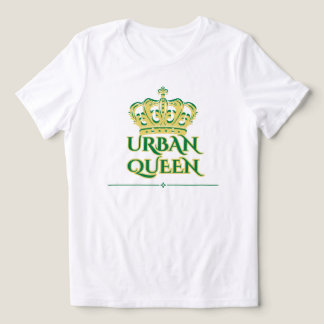 CAMISETA NASCIDA PARA LIDERAR BRANCA VERDE GRÁFICA URBANA F