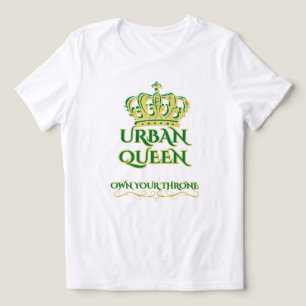 CAMISETA NASCIDA PARA LIDERAR MULHERES BRANCO & AMARELO VER