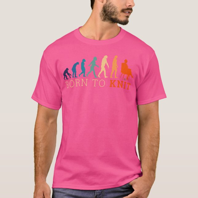 Camiseta Nascida Para Tricotar (Frente)