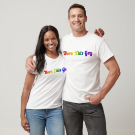 Camiseta Nascido Assim – Orgulhoso Arco-íris Orgulho LGBTQ+