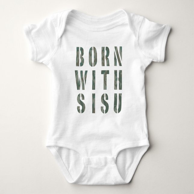 Camiseta Nascido com Sisu Camo 1 (Frente)