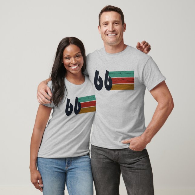 Camiseta Nascido em 1966 presente de 60 anos de idade (Unissex)