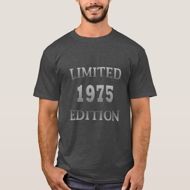 Camiseta nascido em 1975 presente de aniversário (Frente)