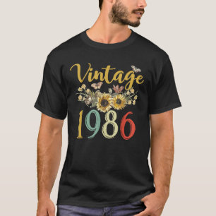 Camiseta Nascido em 1986 Retro Divertido Clássico Design Vi