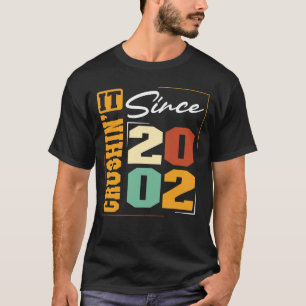 Camiseta Nascido em 2002, Crushinu2019 Desde 2002 Varsity F