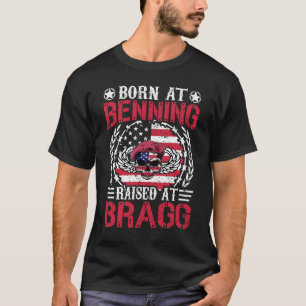 Camiseta Nascido Em Benning Criado Em Bragg Presente Para V