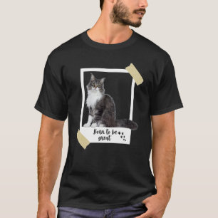 Camiseta Nascido Este Grande Gatinho Fofo Norueguês Florest