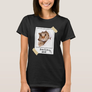 Camiseta Nascido Este Grande Gato Fofo E Animal De Filhote