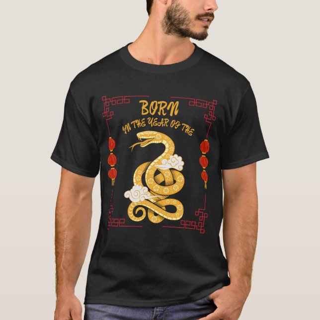 Camiseta Nascido no Ano da Serpente (Frente)