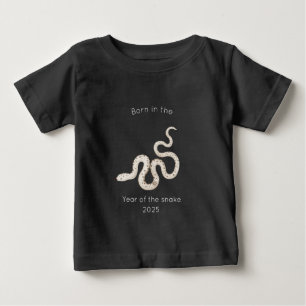 Camiseta Nascido no Ano da Serpente Preto