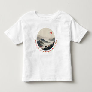 Camiseta Nascido no Ano do Cavalo 2026 Montanha Chinesa