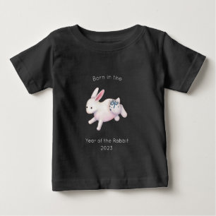 Camiseta Nascido no Ano do Coelho Preto