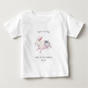 Camiseta Nascido no Ano do Coelho Zodíaco Chinês