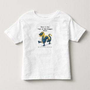 Camiseta Nascido no Ano do Dragão 2024 Zodíaco Chinês