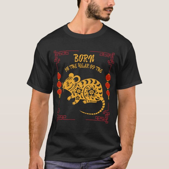 Camiseta Nascido no Ano do Rato (Frente)