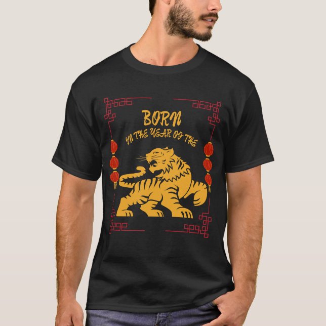 Camiseta Nascido no Ano do Tigre (Frente)