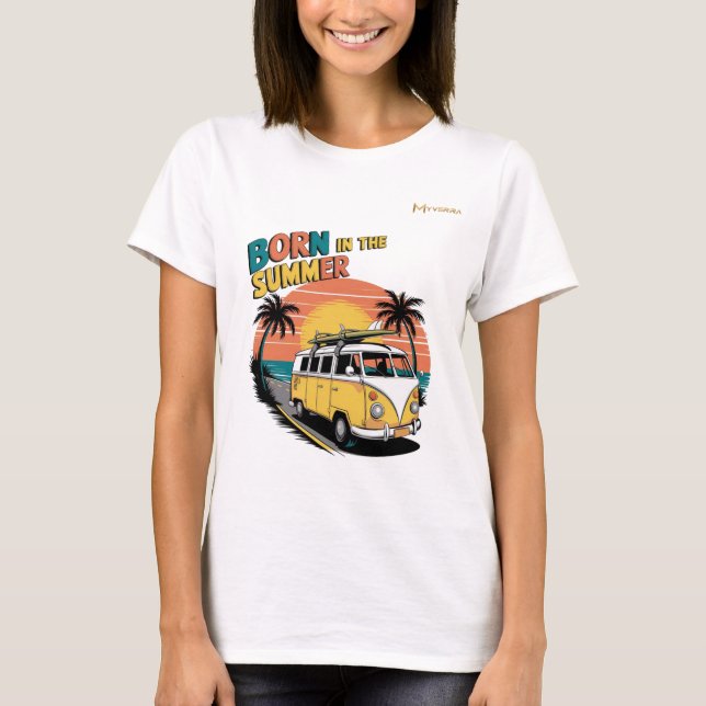 Camiseta Nascido no Verão  (Frente)