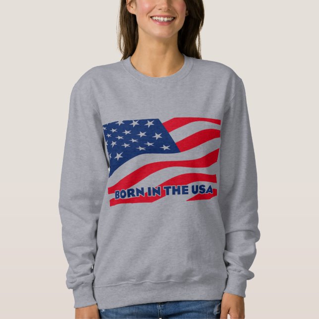 Camiseta Nascido nos EUA (Frente)