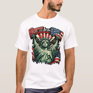 Camiseta Nascido Nos EUA