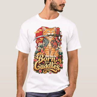 Camiseta Nascido para Abraços – Design de Amante de Abraços