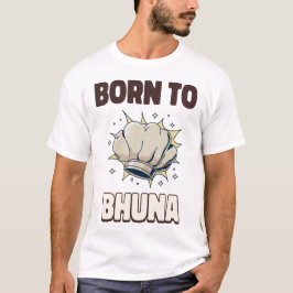 Camiseta Nascido para Amante de Curry Bhuna