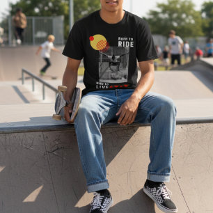 Camiseta Nascido para Andar - Gráfico de Streetwear Urbano