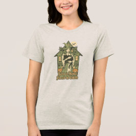 Camiseta nascido para assombrar forçado a se aconchegar