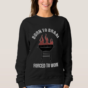 Camiseta Nascido Para Churrasco Forçado a Trabalhar Diverti