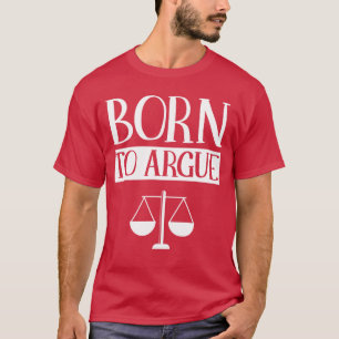 Camiseta Nascido para Defender Advogado Escritório de Advoc