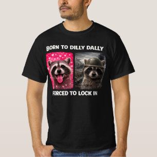 Camiseta Nascido para enrolar Forçado a trancar Meme engraç