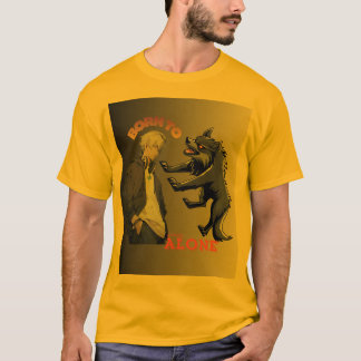 Camiseta Nascido para Ficar Sozinho – Estética de Garoto An