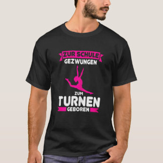 Camiseta Nascido para Ginástica Crianças Escolares em Ginás