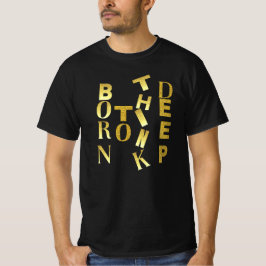 Camiseta Nascido para Pensar Profundo • Identidade de Pensa