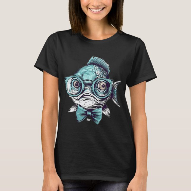 Camiseta Nascido para pescar, forçado a trabalhar (Frente)