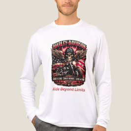 Camiseta Nascido para Pilotar Construído para Liderar Moto