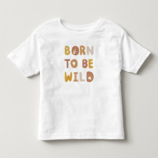 Camiseta Nascido para ser aquarelas selvagens