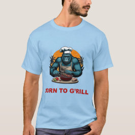 Camiseta Nascido para ser o Mestre da G'rill Churrasco Dive