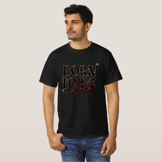 Camiseta Nascido para Ser Rico – Tipografia de Citação de D
