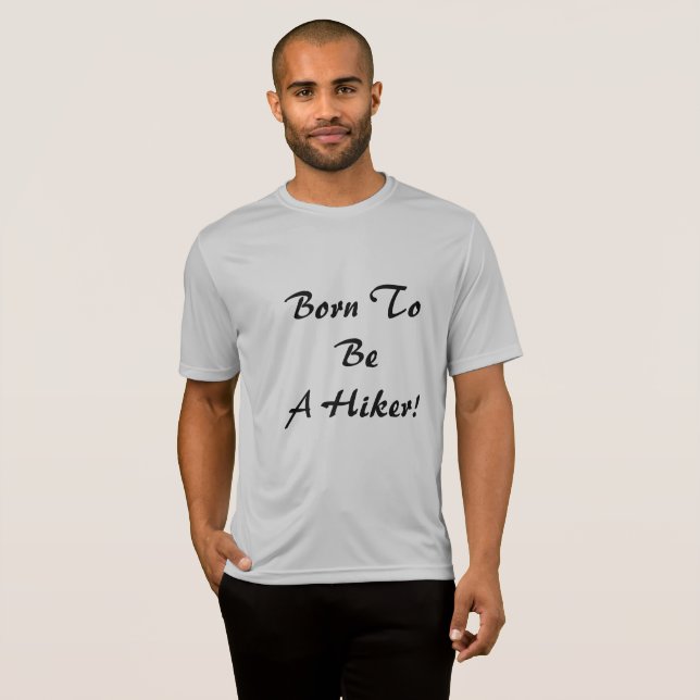 Camiseta Nascido Para Ser Um Mochileiro (Frente Completa)