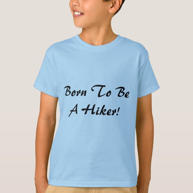 Camiseta Nascido Para Ser Um Mochileiro (Frente)