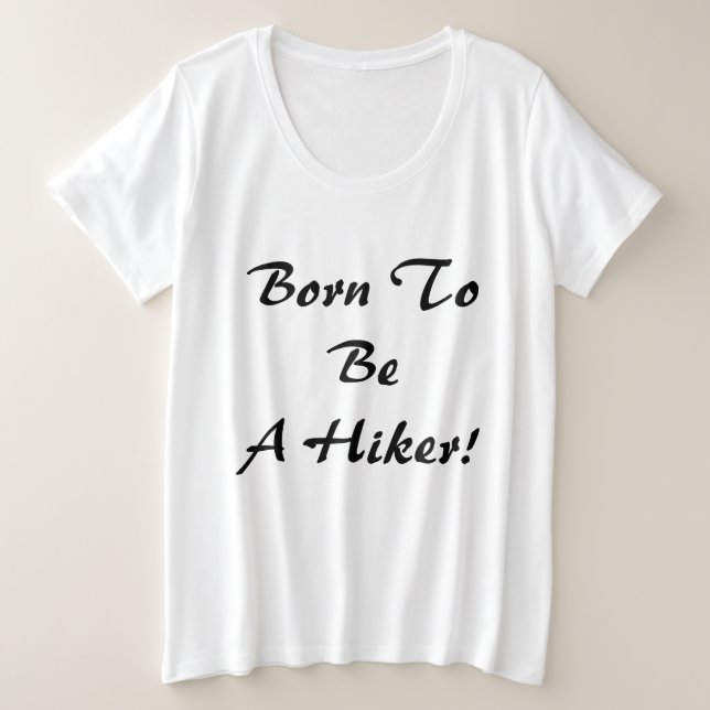 Camiseta Nascido Para Ser Um Mochileiro (Frente do Design)